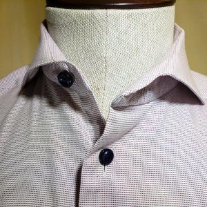 ETON of Sweden, NWOT, 15.75/40 Slim- Lite Cranberry Oxford cloth, 100% Cotton